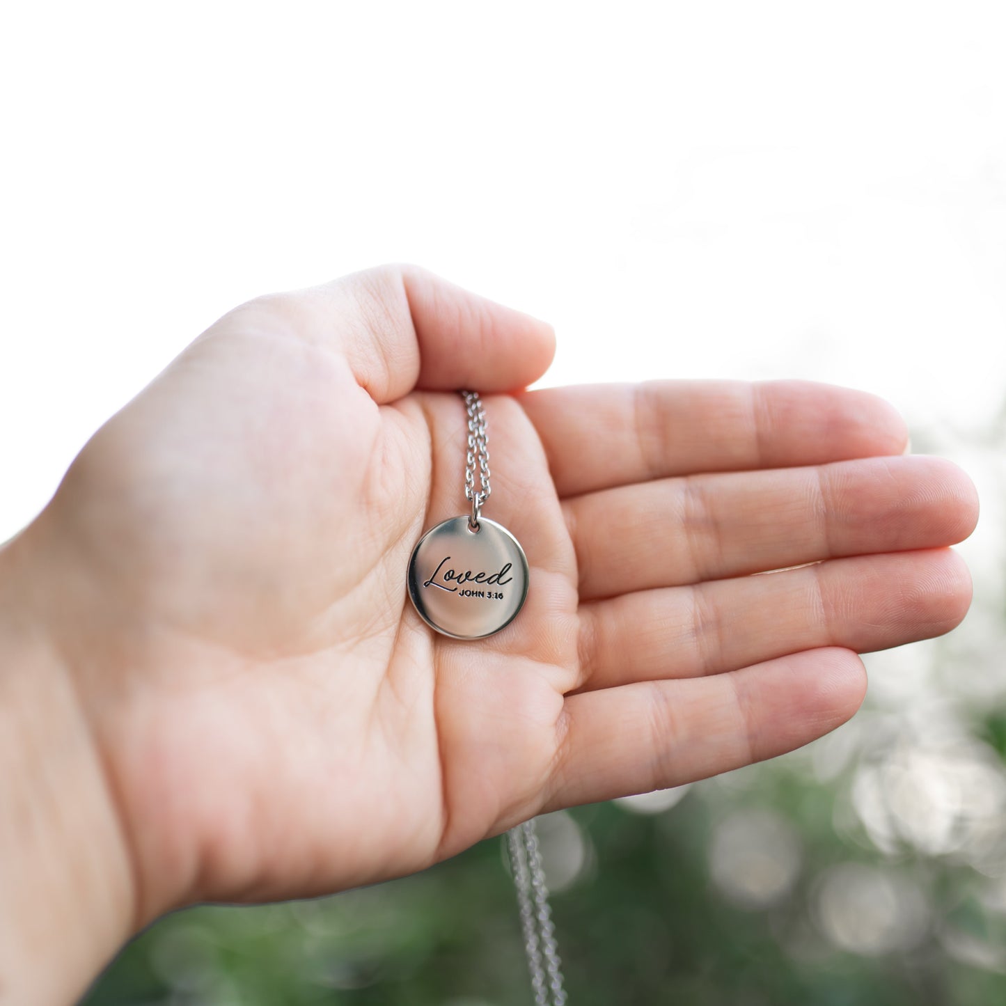 Loved John 3:16 Necklace