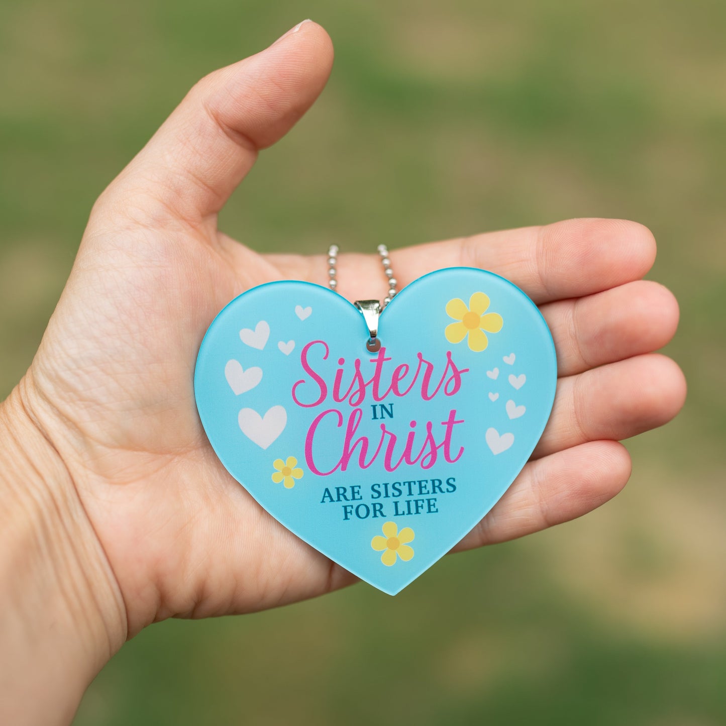 Sisters In Christ Key Chain, Rearview Mirror Ornament