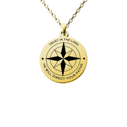 Trust In The Lord Proverbs 3:5-6 Necklace