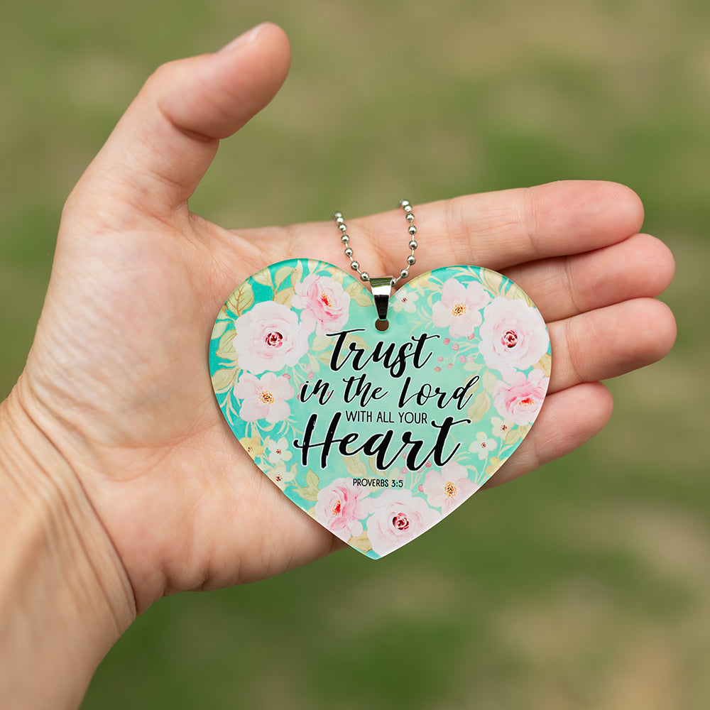 Trust In The Lord Key Chain, Rearview Mirror Ornament