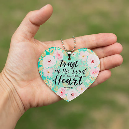 Trust In The Lord Key Chain, Rearview Mirror Ornament