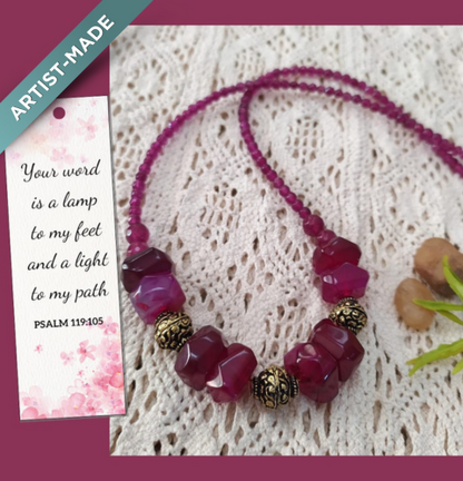 Handcrafted Agate Chain with Bookmark from Sonia.1000shades