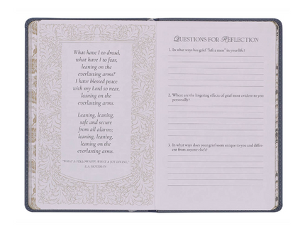 Letters to Grief Slate Gray Faux Leather Gift Book