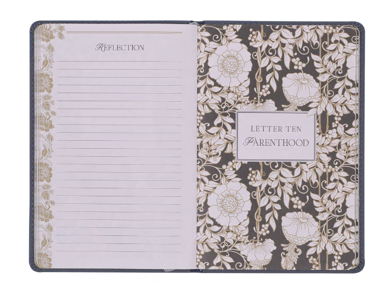 Letters to Grief Slate Gray Faux Leather Gift Book
