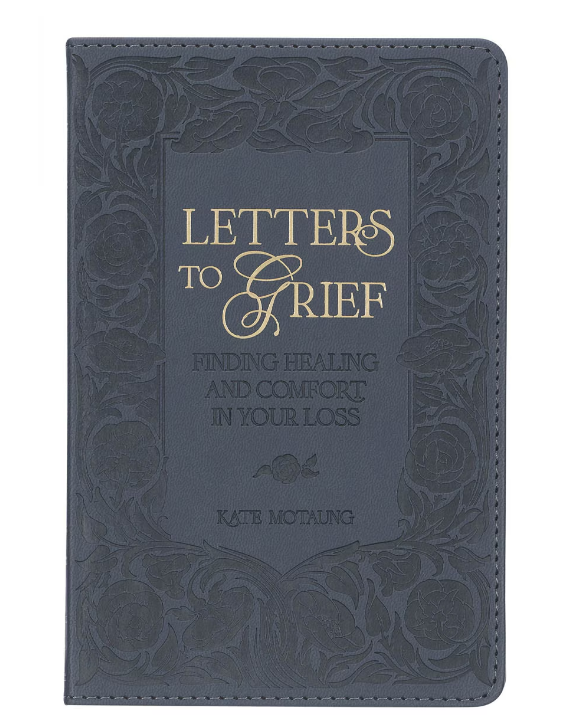 Letters to Grief Slate Gray Faux Leather Gift Book