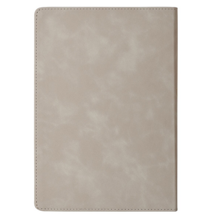 Everything Beautiful Cream Floral Faux Leather Classic Journal - Ecclesiastes 3:11
