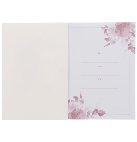 His Mercies Are New Every Morning Red Floral Medium Notebook - Lamentations 3:22–23