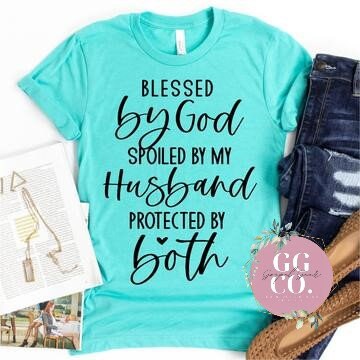 Protected By Both -   - Jesus Tee - Christian Apparel -  Graphic Tee - Christian Gift (6-3)