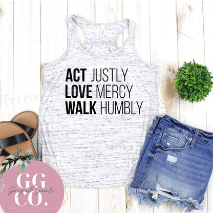 ACT LOVE WALK -   - Jesus Tee - Christian Apparel -  Graphic Tee - Christian Giftshirt (10-4)