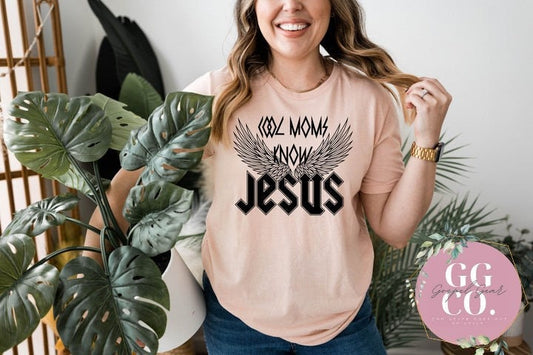 Cool Moms -   - Jesus Tee - Christian Apparel -  Graphic Tee - Christian Gift (10-13)