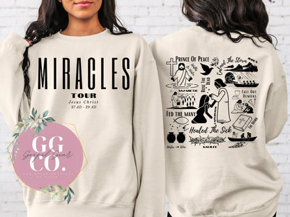 Miracles Tour Christian Shirt - Jesus Miracles Tour - Trendy Christian Shirt - Christian Gift - Christian Apparel