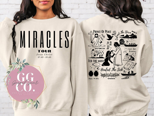 Miracles Tour Christian Shirt - Jesus Miracles Tour - Trendy Christian Shirt - Christian Gift - Christian Apparel