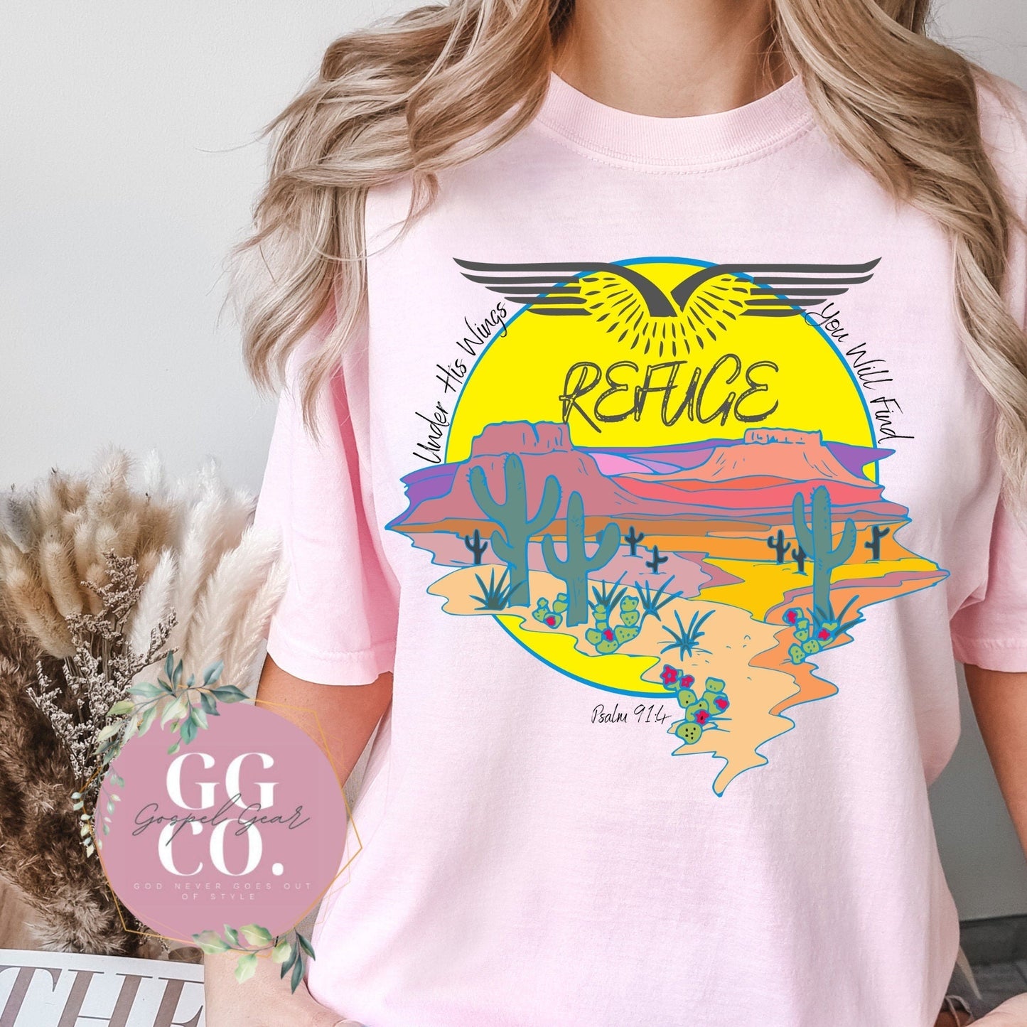 Under His Wings His Wings - Christian Shirt - Christian Apparel  - Christian Gift (3-1)