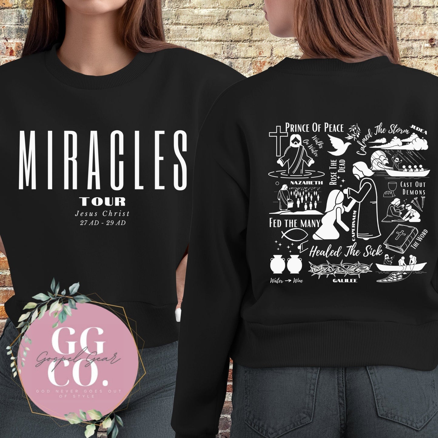 Miracles Tour Christian Shirt - Jesus Miracles Tour - Trendy Christian Shirt - Christian Gift - Christian Apparel