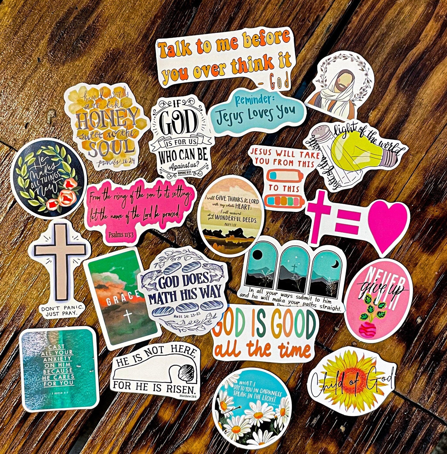 Christian Stickers - Jesus Mystery Stickers - Faith Stickers - Christian Gift