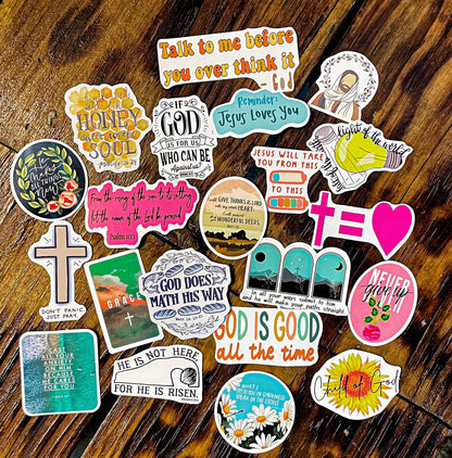 Christian Stickers - Jesus Mystery Stickers - Faith Stickers - Christian Gift