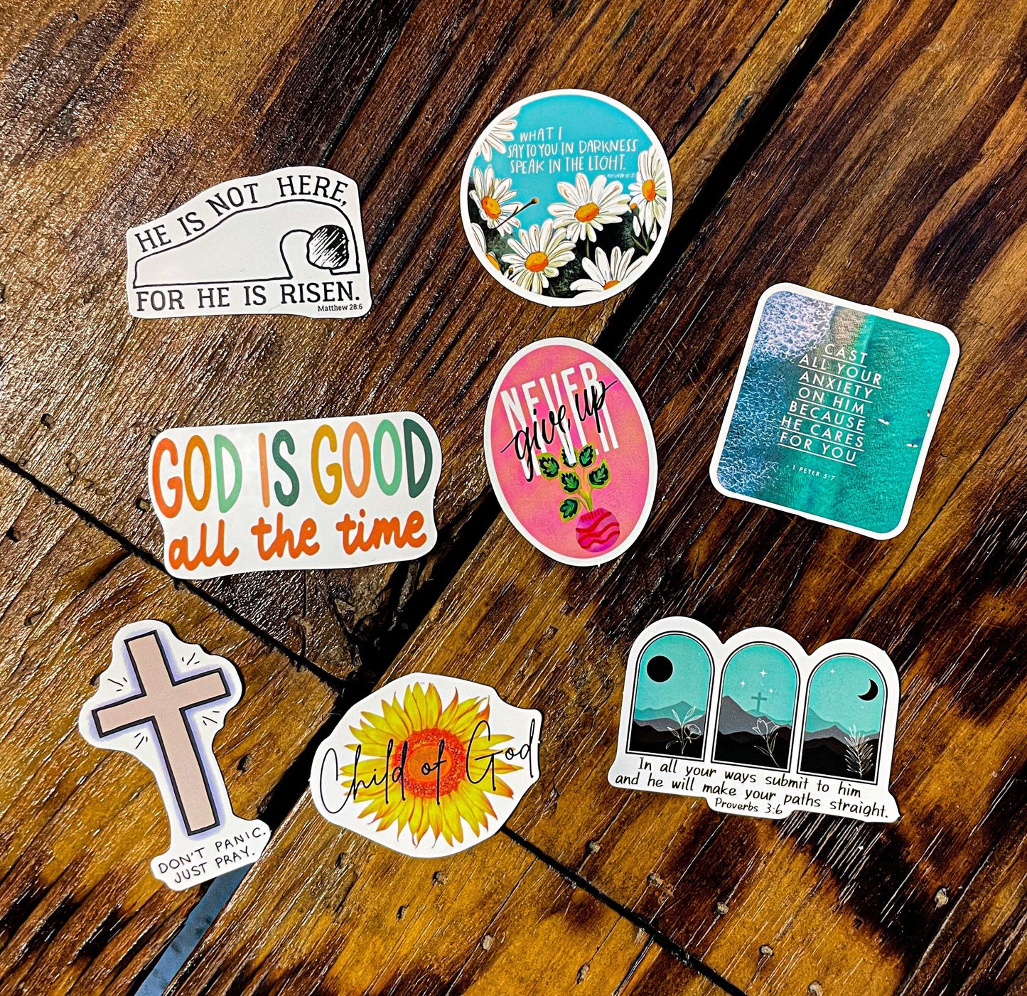 Christian Stickers - Jesus Mystery Stickers - Faith Stickers - Christian Gift