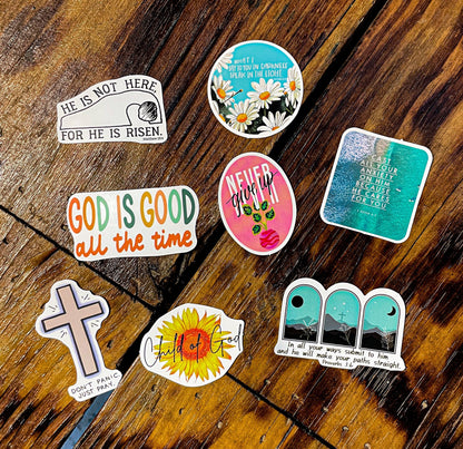 Christian Stickers - Jesus Mystery Stickers - Faith Stickers - Christian Gift