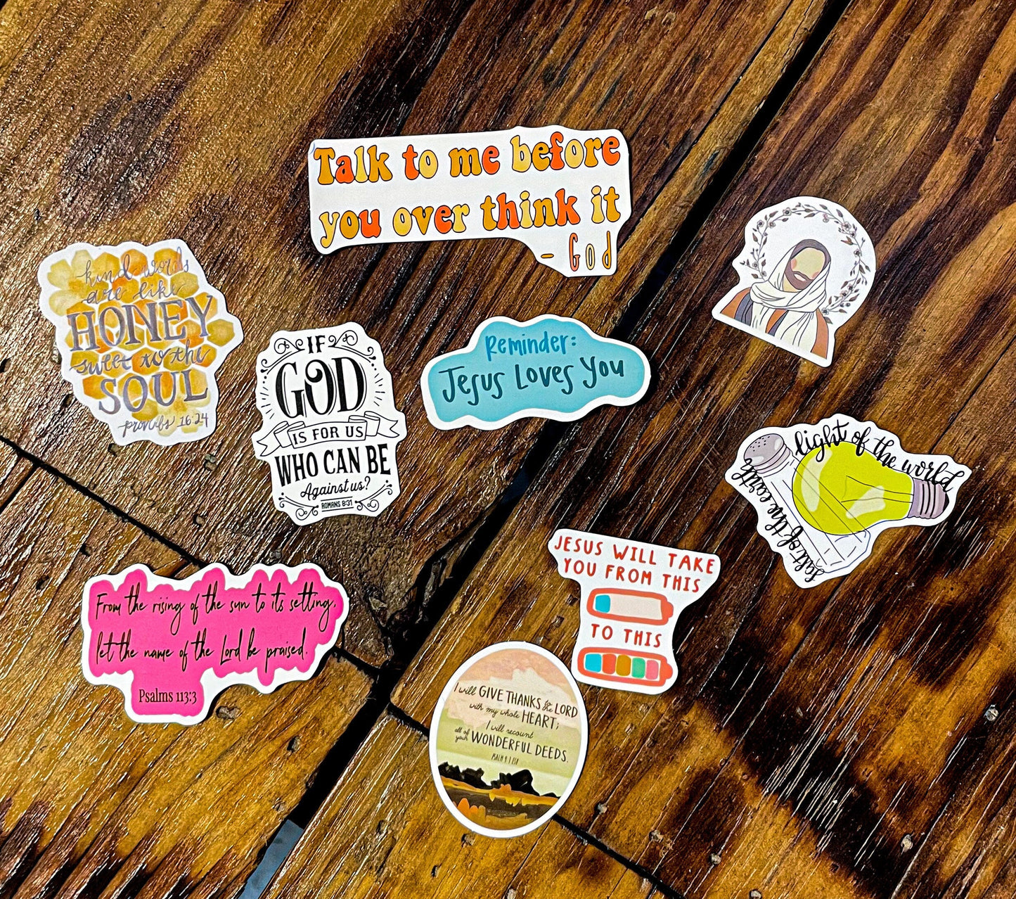 Christian Stickers - Jesus Mystery Stickers - Faith Stickers - Christian Gift