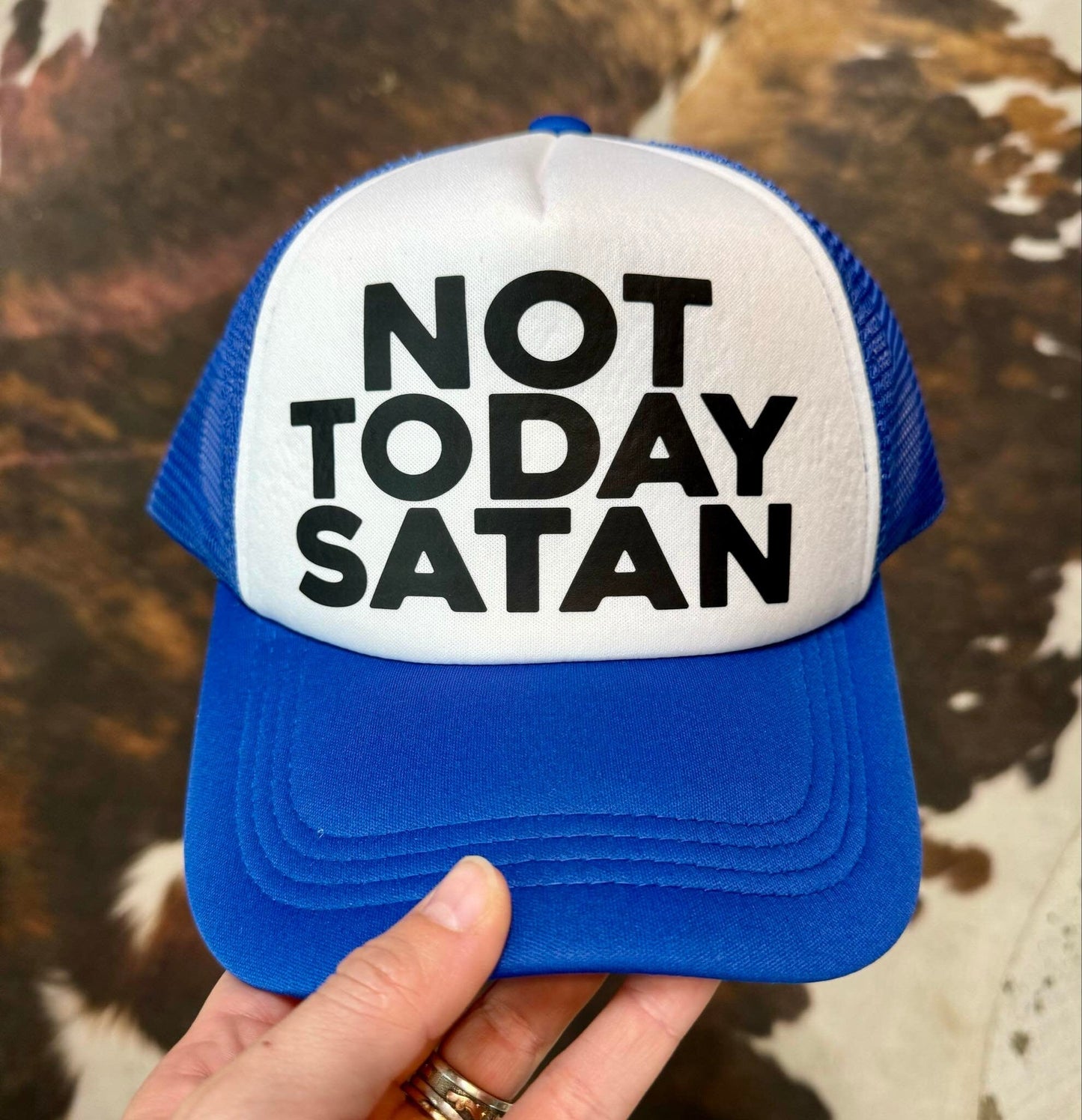 Not Today Satan - Christian Foam Trucker Hat