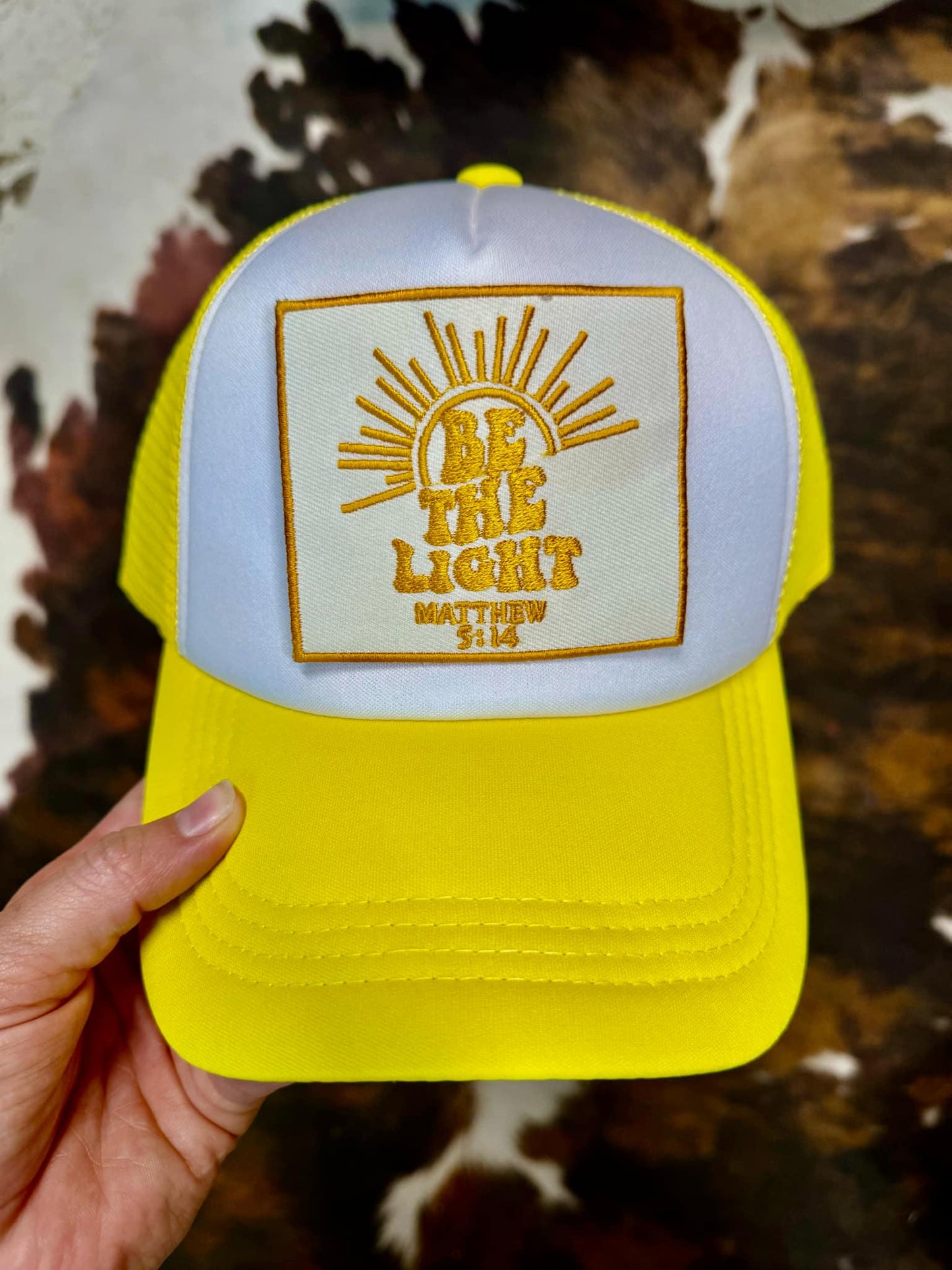 Be The Light - Embroidered Patch Trucker Hat
