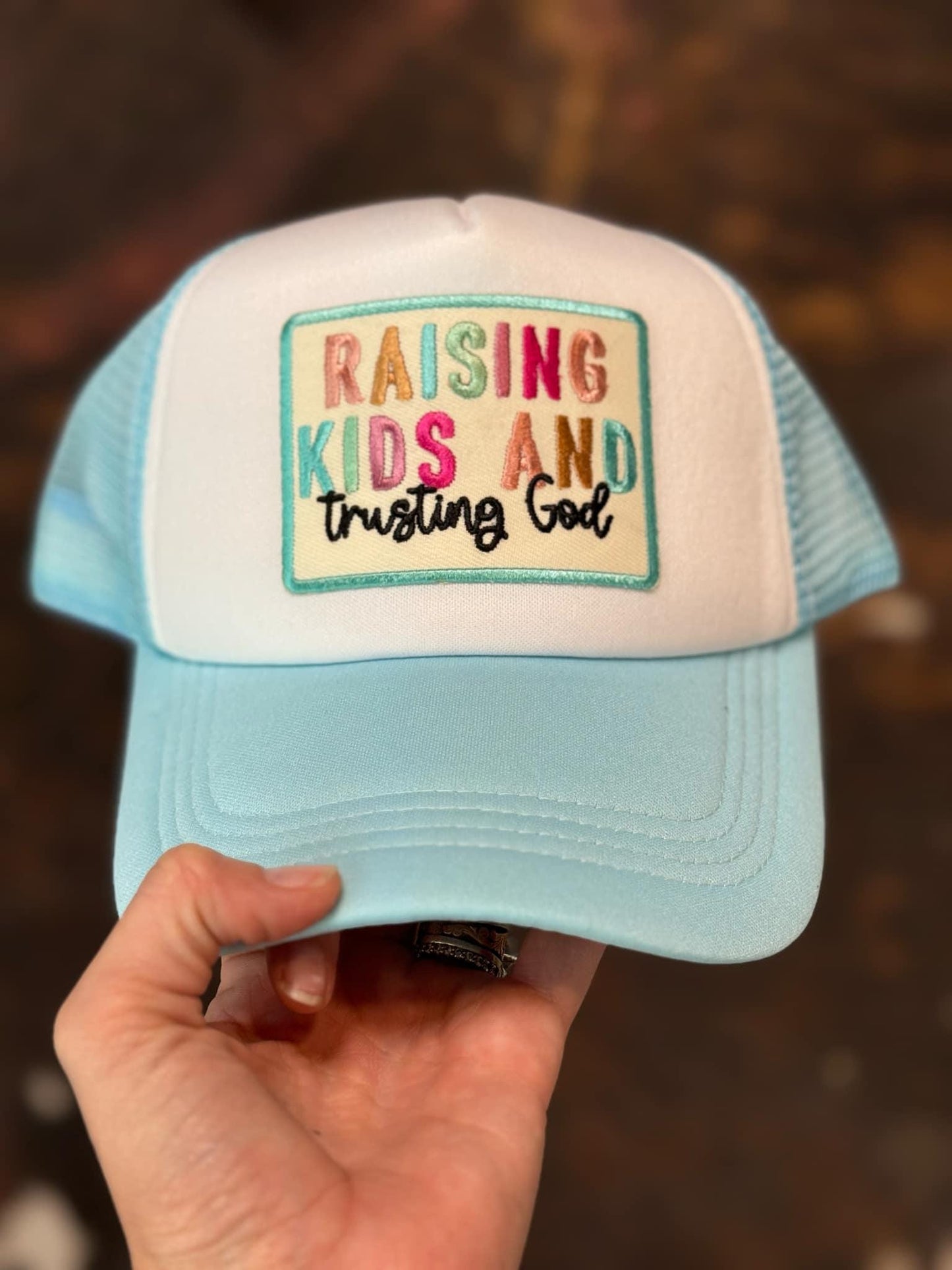 Raising Kids Hat - Christian Trucker Hat