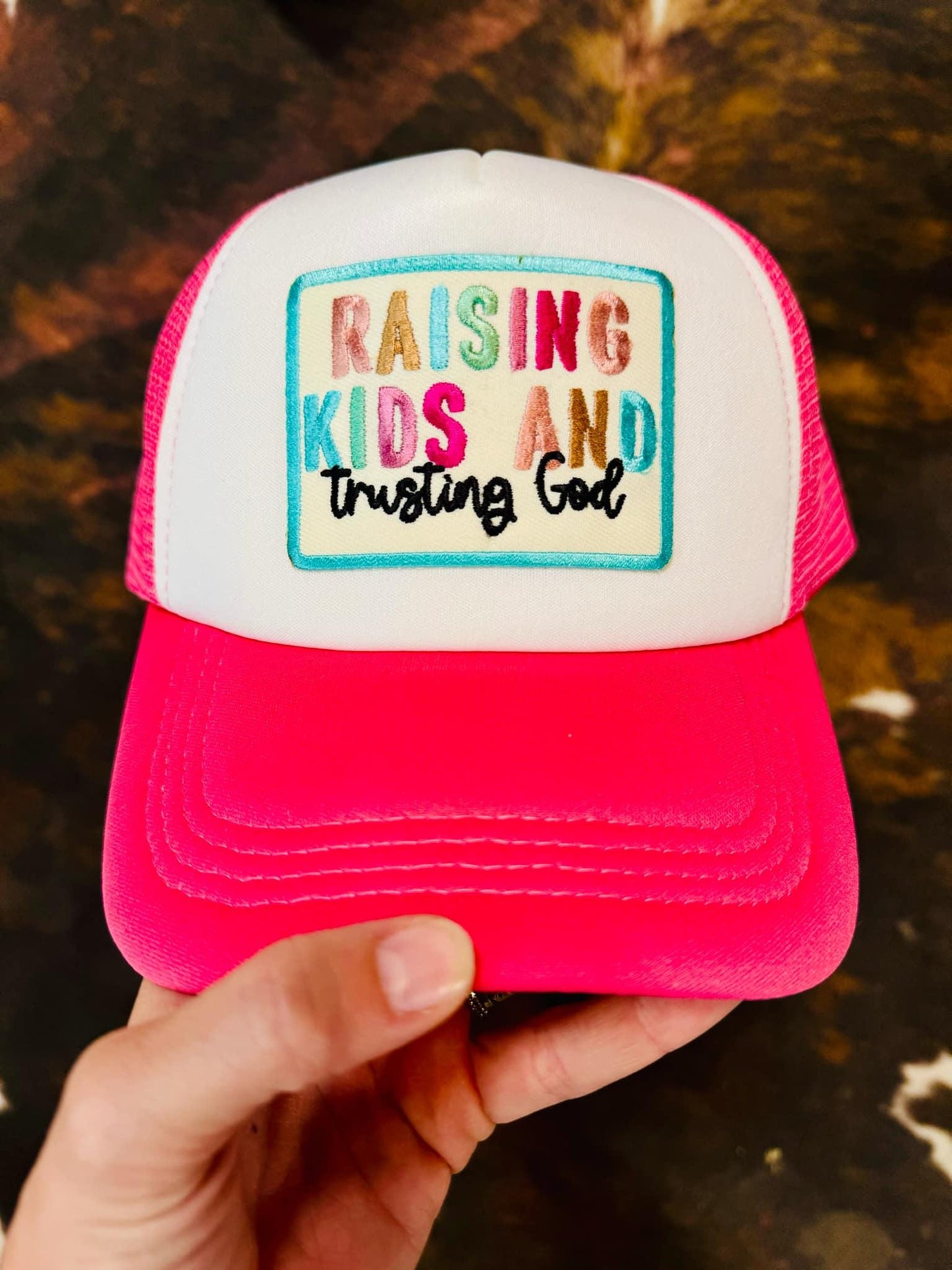 Raising Kids Hat - Christian Trucker Hat