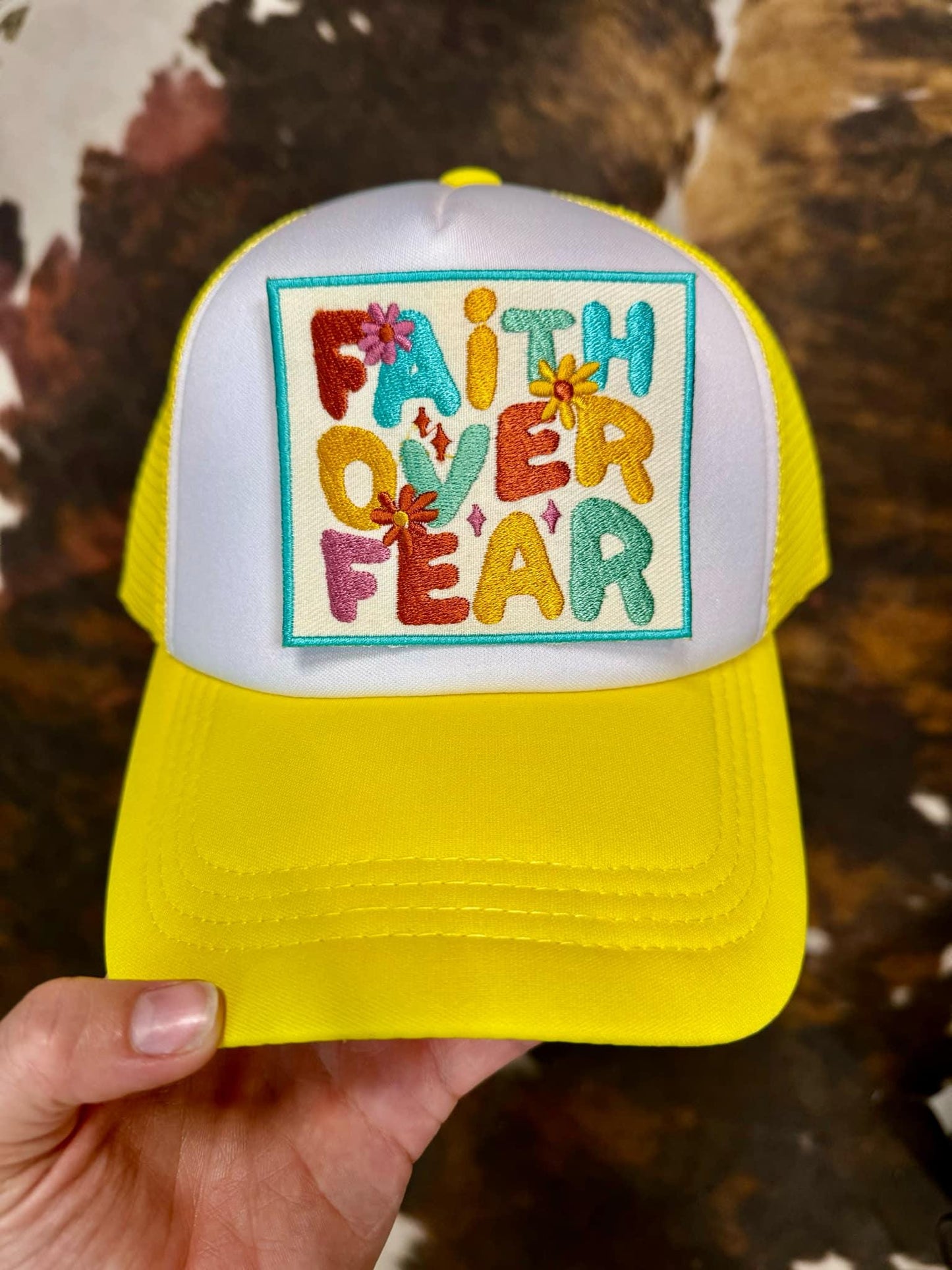 Faith Over Fear Hat - Christian Trucker Hat