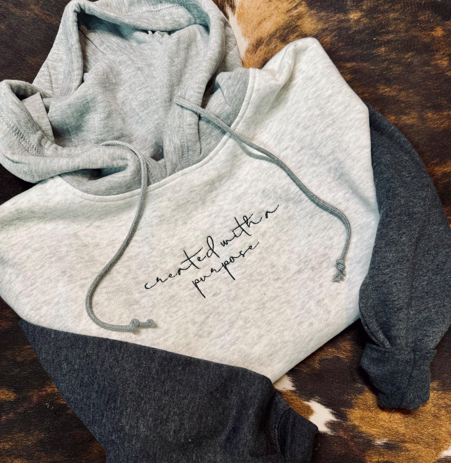 Colorblock Christian Embroidered Pullover, Cropped Christian Sweatshirt, Embroidered Jesus Pullover, Christian Pullover, Christian Gift