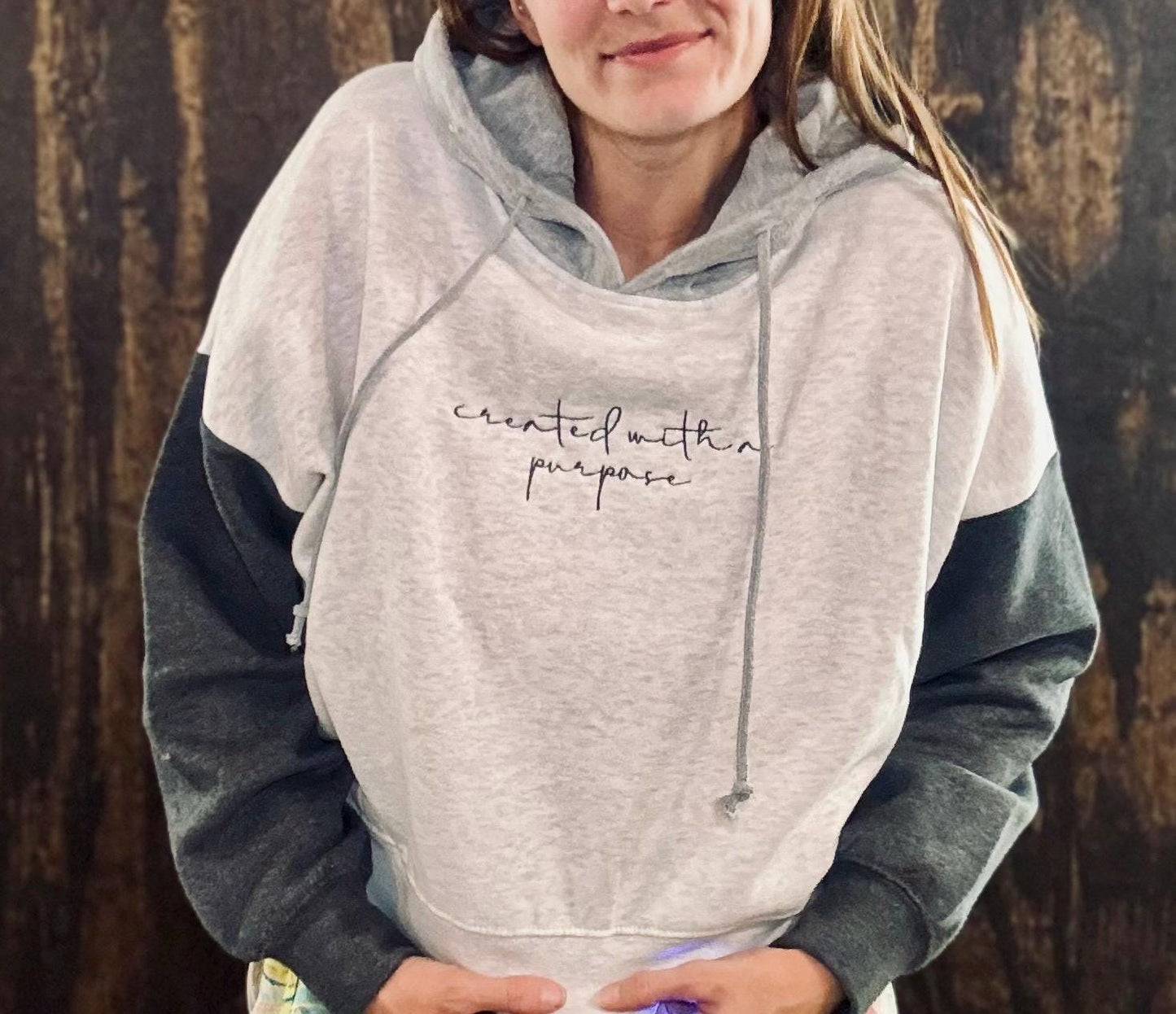 Colorblock Christian Embroidered Pullover, Cropped Christian Sweatshirt, Embroidered Jesus Pullover, Christian Pullover, Christian Gift