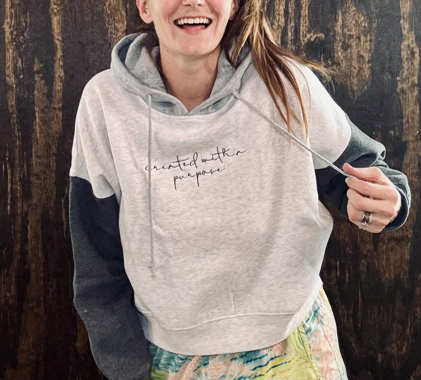 Colorblock Christian Embroidered Pullover, Cropped Christian Sweatshirt, Embroidered Jesus Pullover, Christian Pullover, Christian Gift