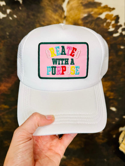 Created With Purpose - Christian Trucker Hat