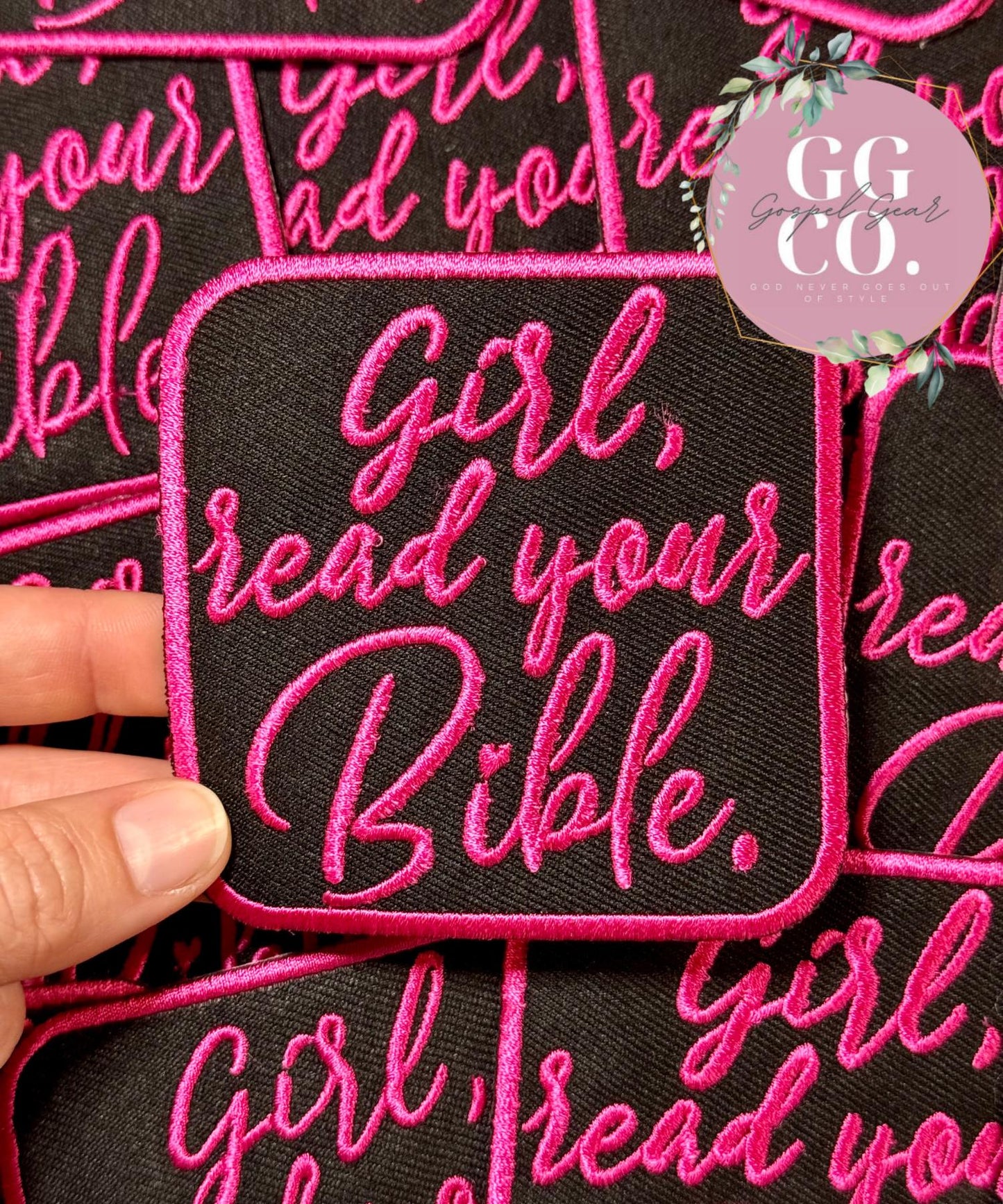 Girl Read Your Bible Patch