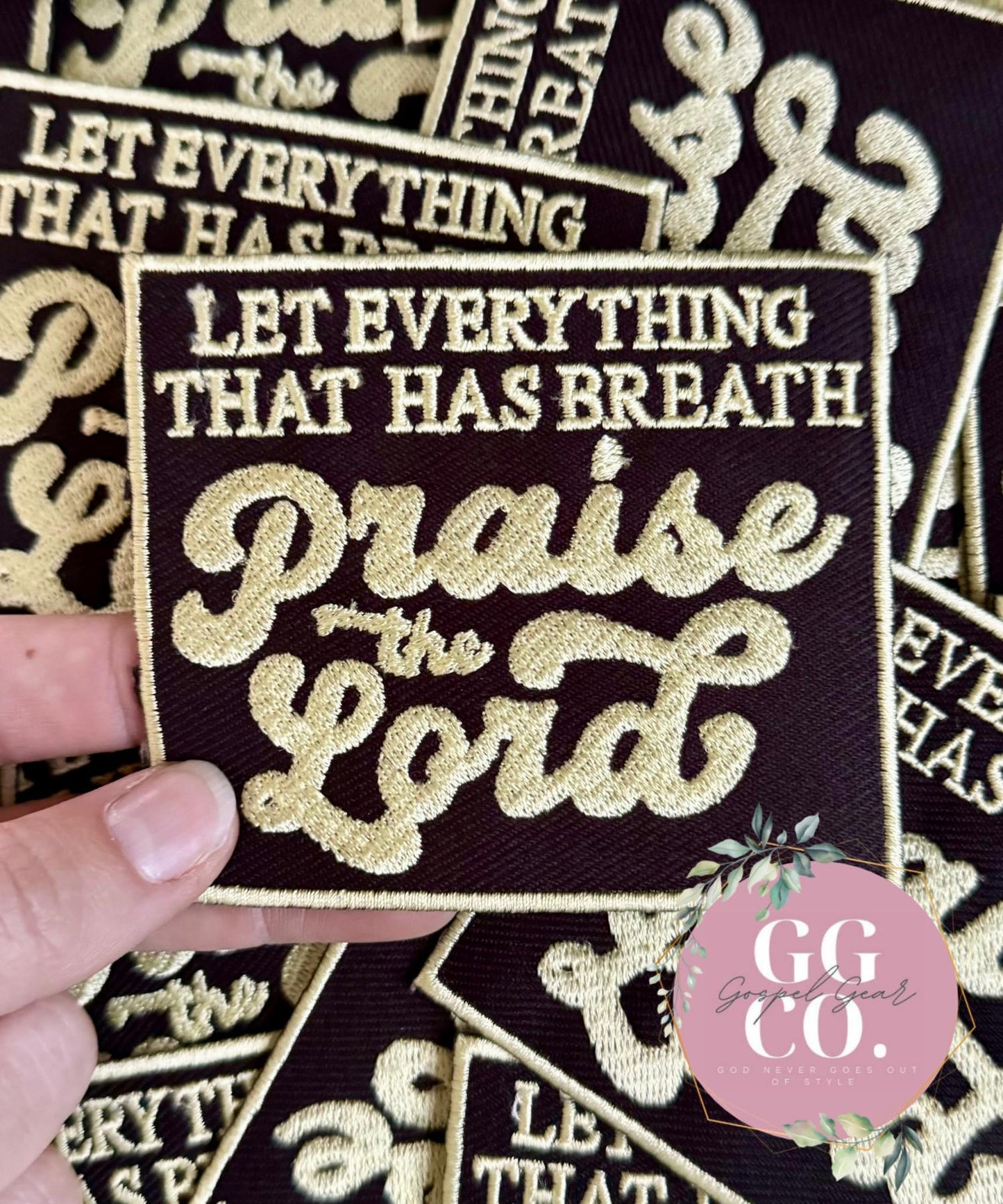 Praise The Lord Patch, Christian Hat Patch, Embroidered Patch, Trucker Hat Patch, Iron On, Trendy Hat Patch, Jesus Patch.