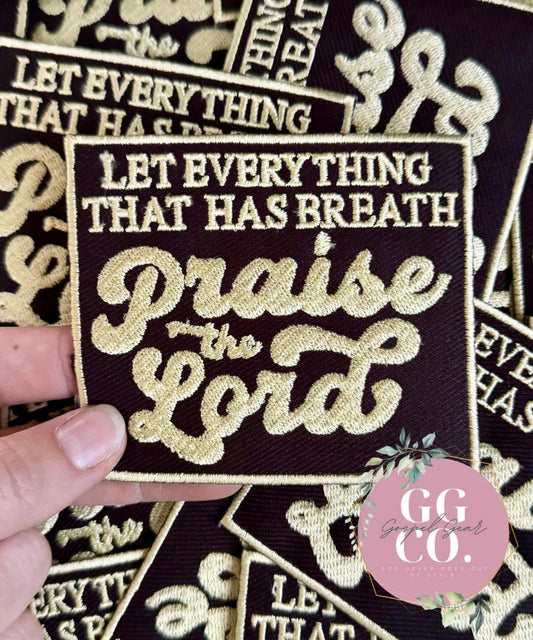 Praise The Lord Patch, Christian Hat Patch, Embroidered Patch, Trucker Hat Patch, Iron On, Trendy Hat Patch, Jesus Patch.