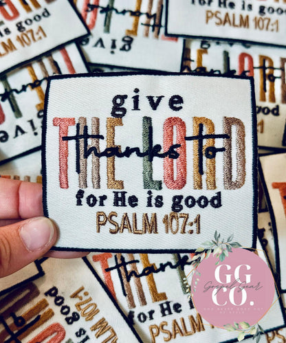 Give Thanks To The Lord Patch