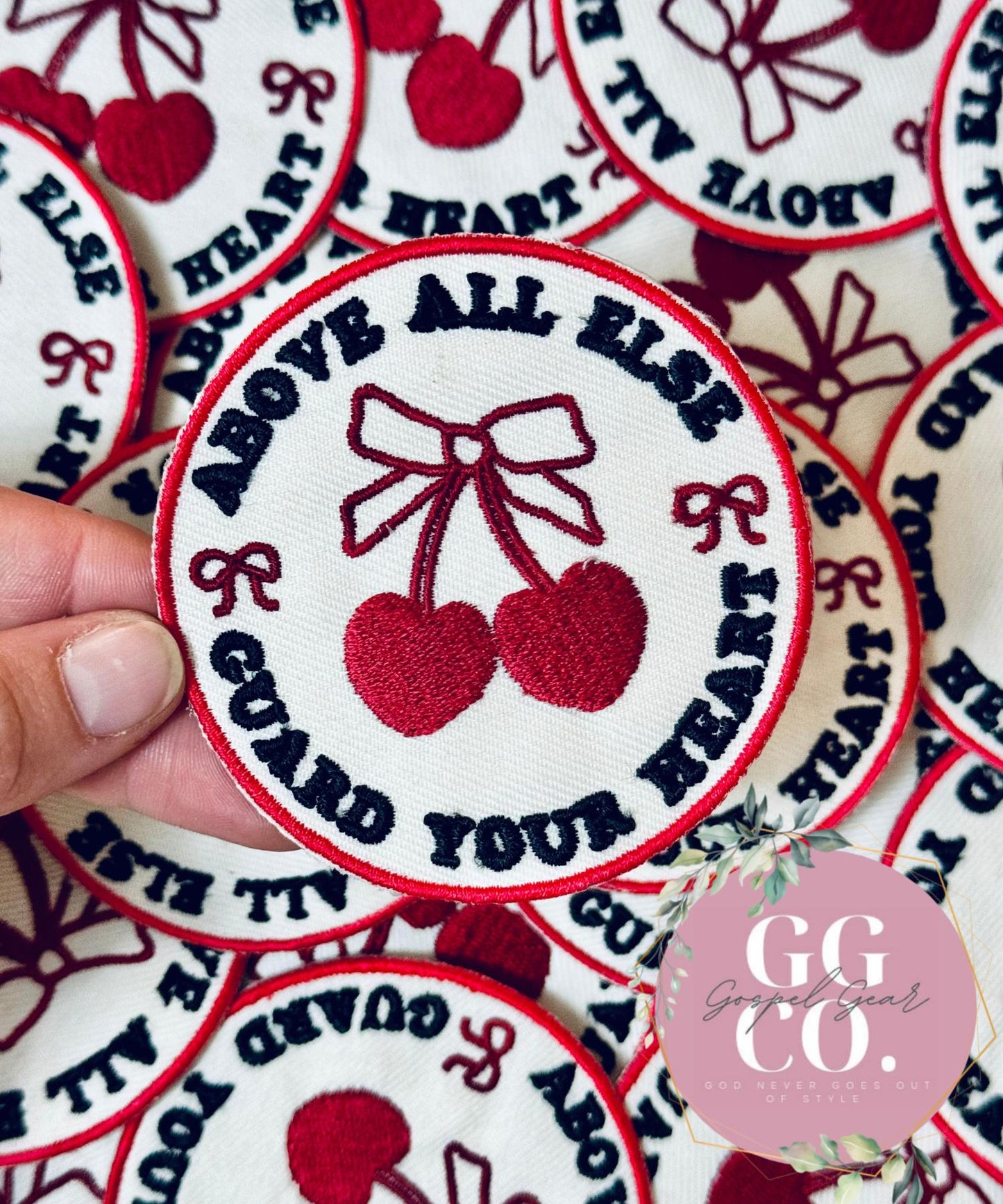 Guard Your Heart Cherries Patch