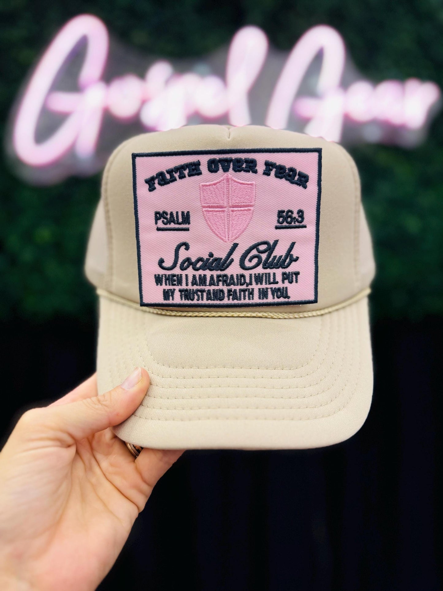 Faith Over Fear Club - Christian Trucker Hat