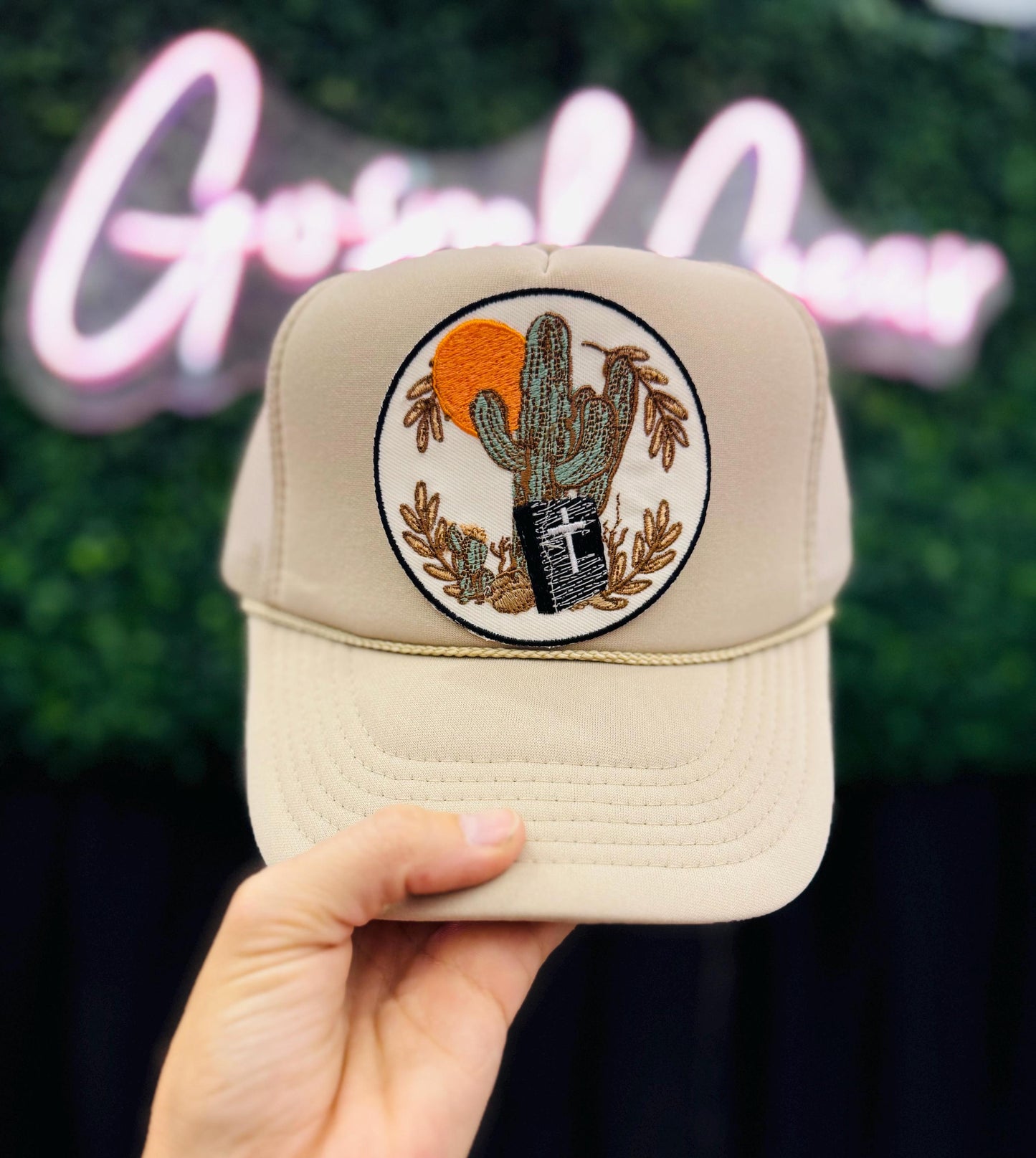 Cactus Bible Sun - Christian Trucker Hat