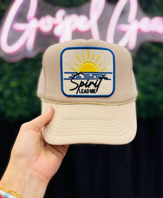 Spirit Lead Me Sunrise - Christian Trucker Hat