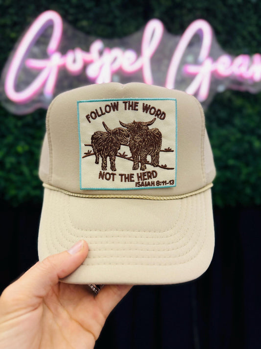 Follow The Word Not The Herd - Christian Trucker Hat