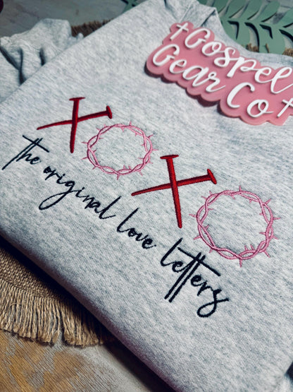 The Original Love Letters Embroidered Shirt, Christian Pullover, Embroidered Sweatshirt, Christian Pullover, Christian Gift, Christian Tee