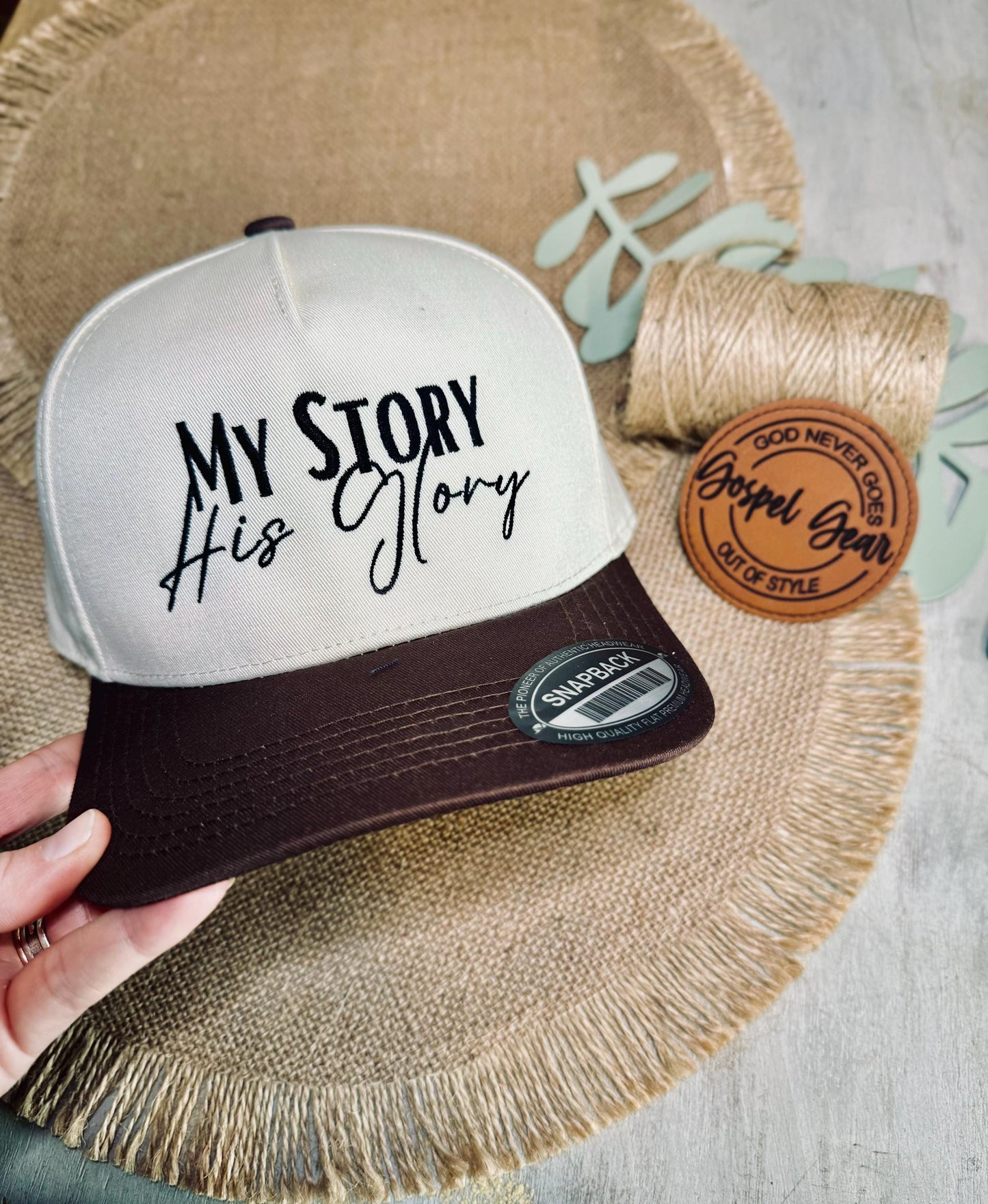 My Story His Glory Hat, Embroidered Vintage Hat, Christian Dad Hat, Christian Gift