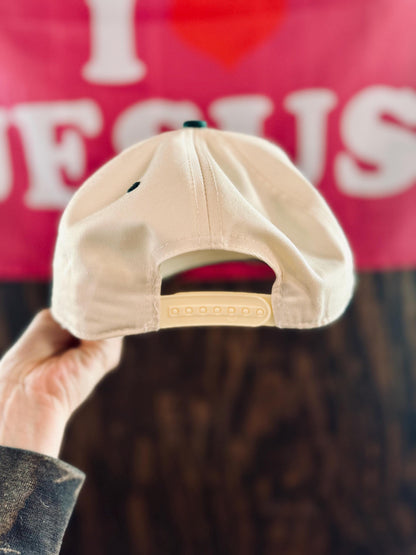 By His Grace Bow - Embroidered Vintage Hat