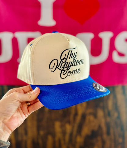 Thy Kingdom Come Hat, Embroidered Vintage Hat, Christian Dad Hat, Christian Gift
