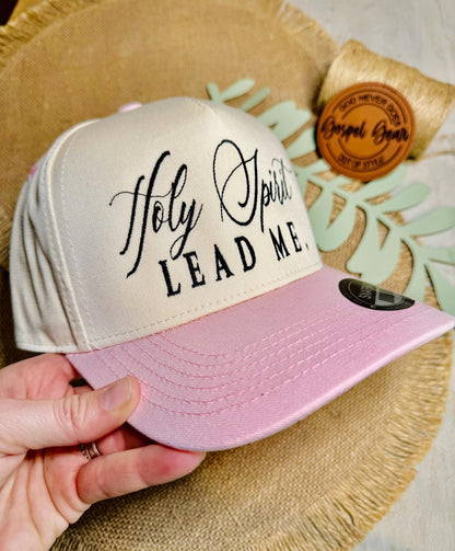 Holy Spirit Lead Me - Embroidered Vintage Hat