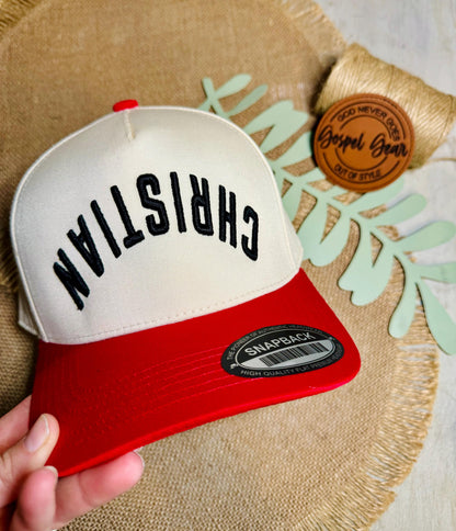Christian Upside-down Puff Embroidered Hat, Embroidered Vintage Hat, Christian Dad Hat, Christian Gift