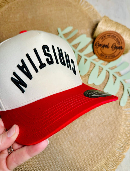 Christian Upside-down Puff Embroidered Hat, Embroidered Vintage Hat, Christian Dad Hat, Christian Gift