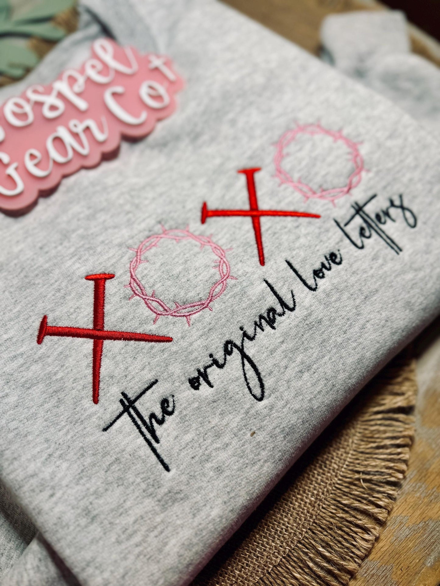 The Original Love Letters Embroidered Shirt, Christian Pullover, Embroidered Sweatshirt, Christian Pullover, Christian Gift, Christian Tee