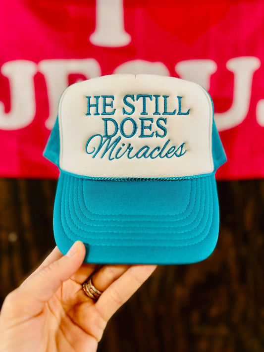 He Still Does Miracles - Christian Mesh Trucker Hat
